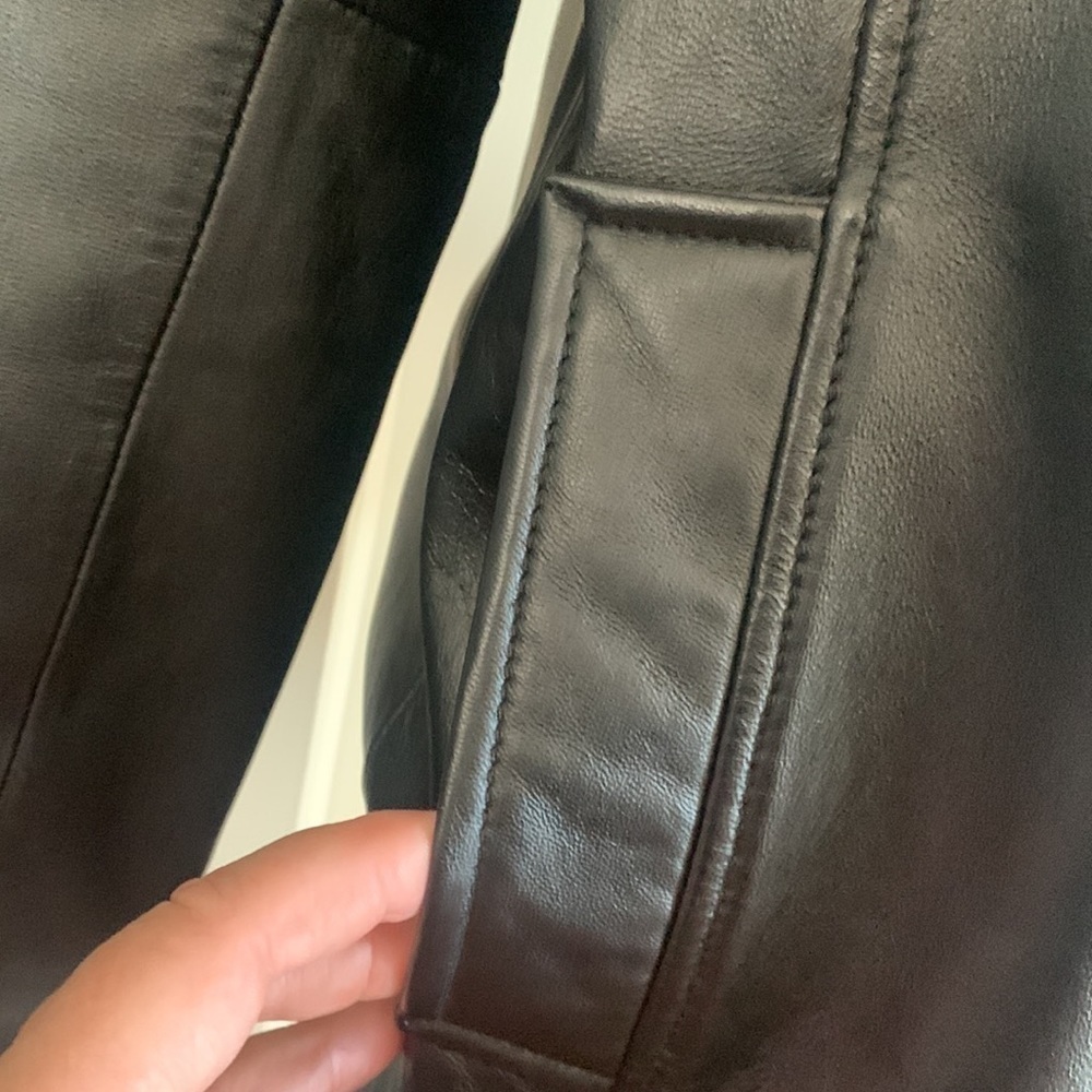 REILLY olmes black leather coat - Picture 4 of 10